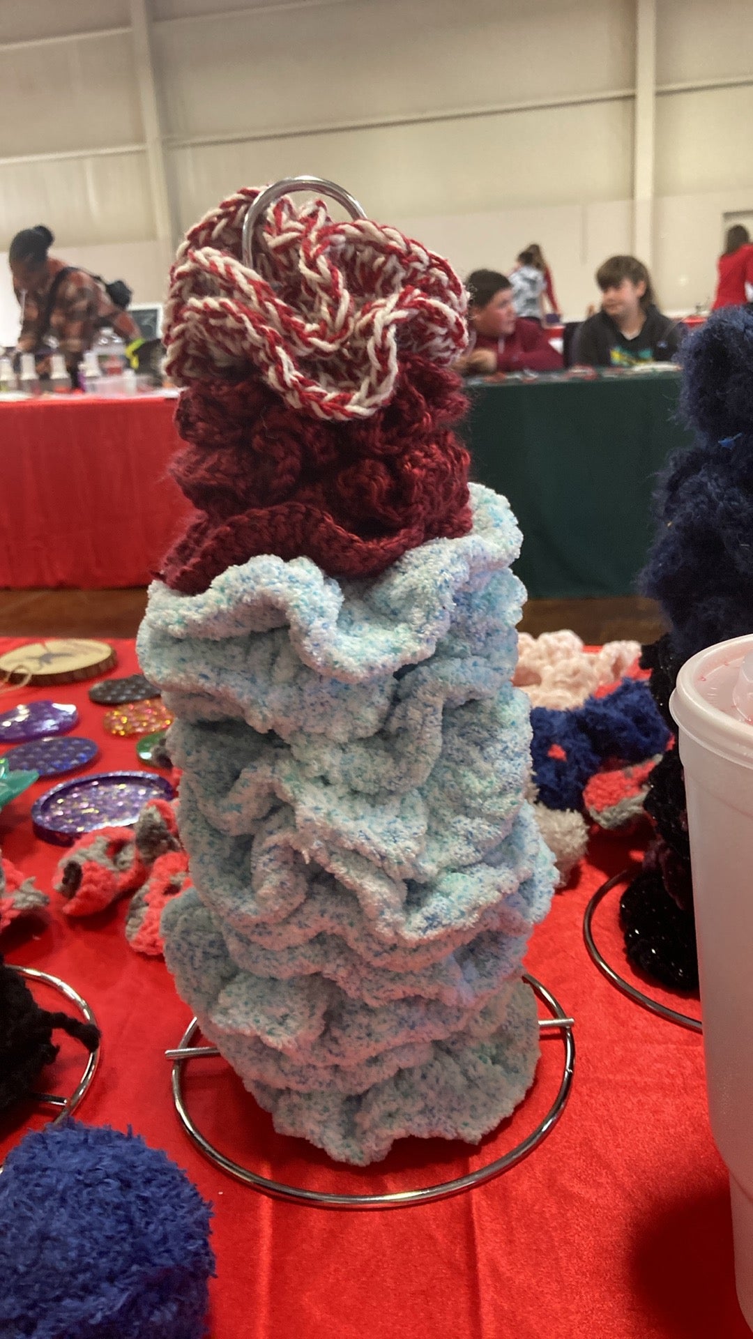 Crochet scrunchies