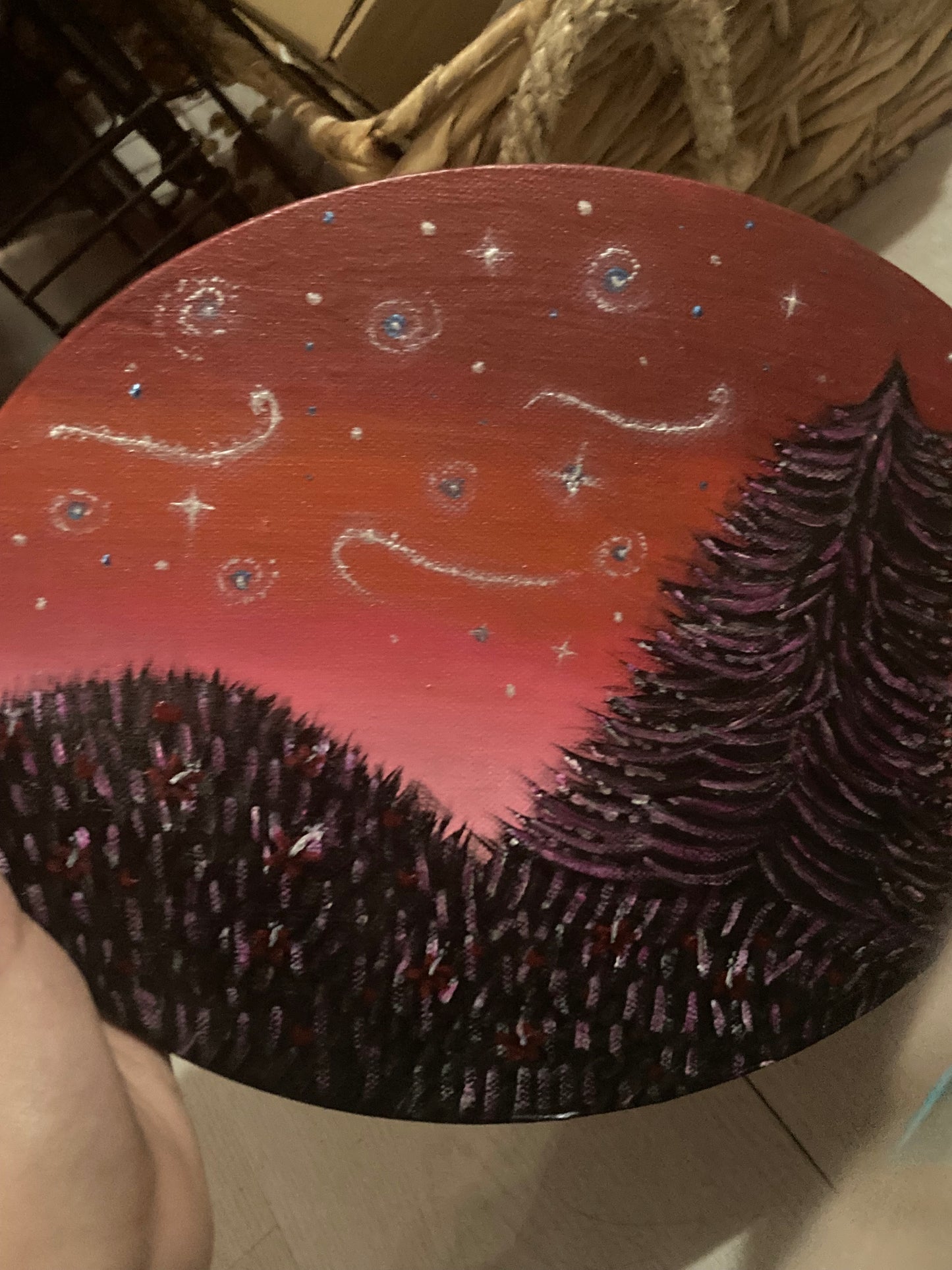 Winter tree scene